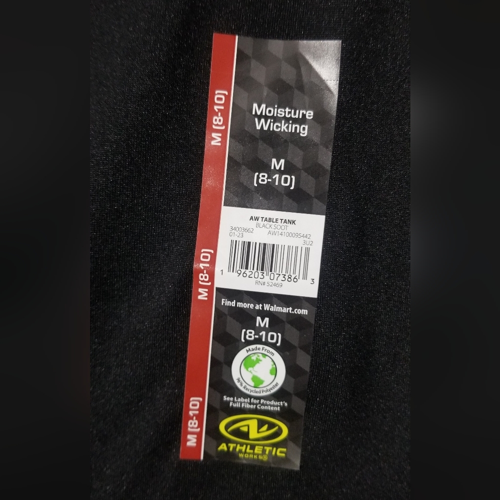 ๐จ5 For $15๐จ - Athletic works (m8-10) black women's tank NWT - Picture 2 of 3